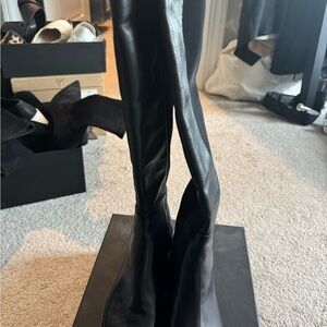 Stuart Weitzman Black Over the Knee Boots Sleek Design